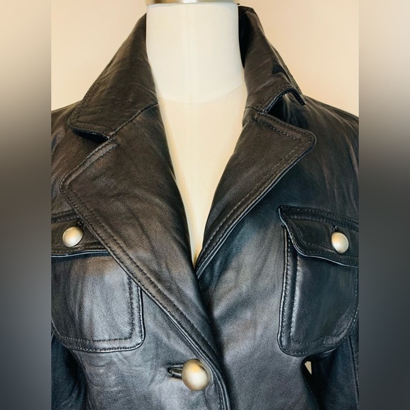 Studio Y Black LeatherNWT Women’s Jacket/Blazer size Small! - Picture 8 of 11